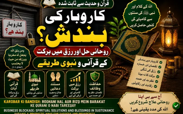 کاروبار کی ترقی کی دعا: بندش کا روحانی حل اور برکت کے وظائف