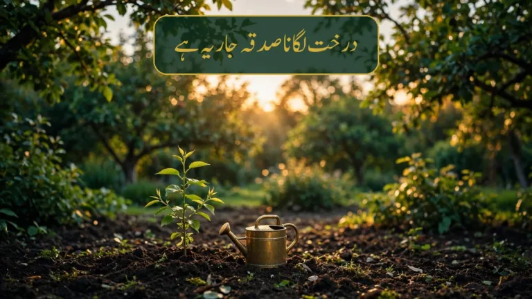 درخت لگانا صدقہ جاریہ ہے — شجرکاری کے فضائل صحیح احادیث (بخاری: 2320، مسلم: 1631) کی روشنی میں، اور مرحوم والدین کے ایصالِ ثواب کے لیے پھل دار درخت لگانے کا ثواب و طریقہ