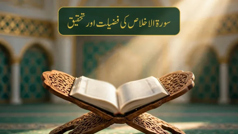 سورۃ الاخلاص کی فضیلت اور تحقیق (Surah Ikhlas Benefits) — پچاس سال کے گناہ مٹنے والی روایت ترمذی: 2898 کا درجہ، تہائی قرآن صحیح بخاری: 5013، اور ثابت شدہ فضیلتیں | Surah Ikhlas virtues research in Urdu