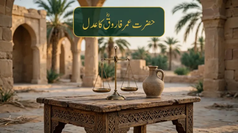 حضرت عمر فاروق رضی اللہ عنہ کے عدل کا واقعہ — فارس کے شہزادے، پانی کے وعدے اور قبولِ اسلام کی مشہور حکایت، قرآنی آیات (النساء: 135، المائدہ: 8، التوبہ: 6) اور صحیح بخاری: 3475 کی روشنی میں عدل کا اسلامی نظام